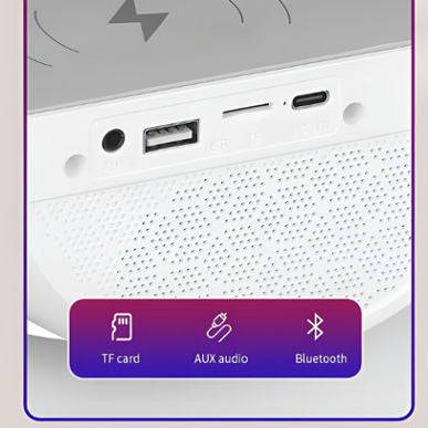 G Shaped Rgb Light Table Lamp With Wireless Charger