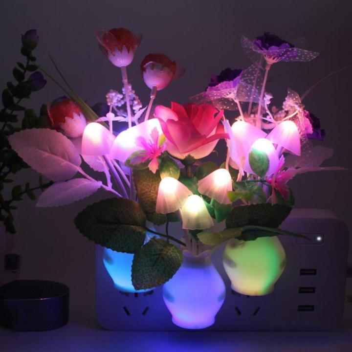 Vase Night Light Wide Application Glowing Vase Night Light Romantic Lamp