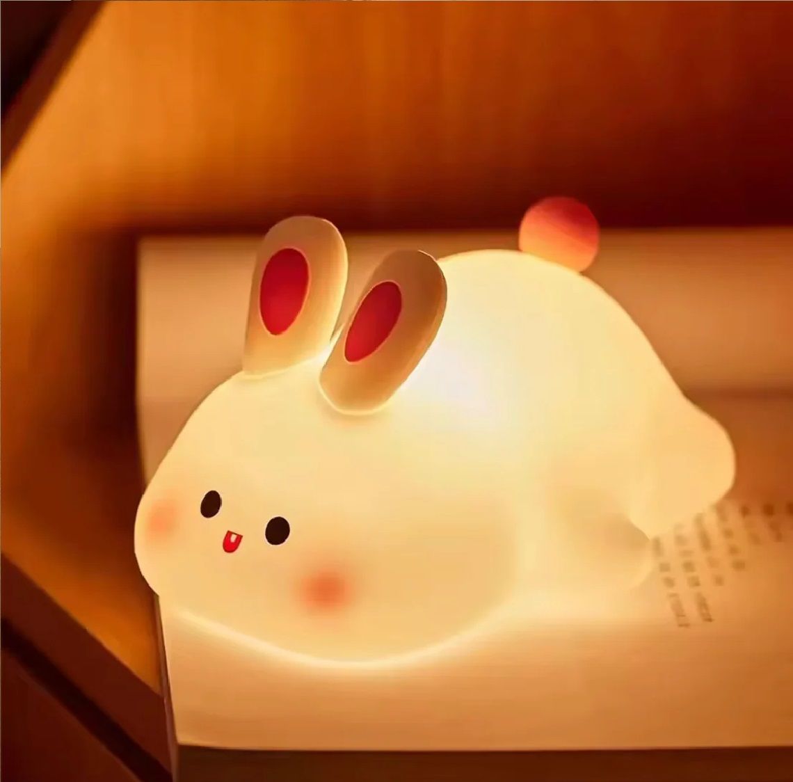 Cute Rabbit Desk Lamp Soft Night Light