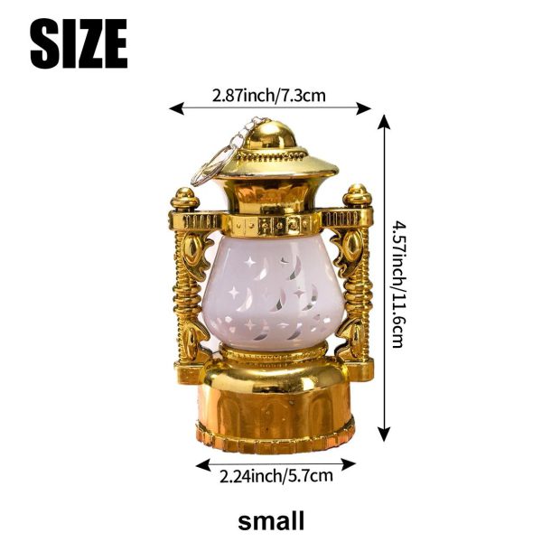 Led Ramadan Cute Lantern Keychains Keyring Keychain Led Light Palace Light Eid Decorations Islamic Gifts Crafts