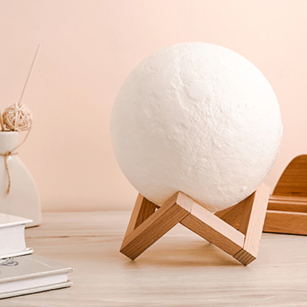 Led Moon Ball Lamp – 3d Printed Lunar Lamp Colorful Night Light For Kids