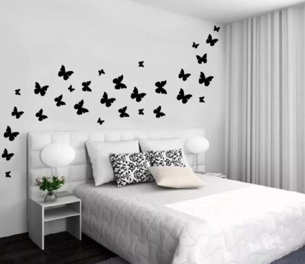 (pack Of 30) 3d Wooden Butterfly Wooden Wall Decoration