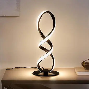 Modern Dimmable LED Table Lamp with USB Powered Push Button Control