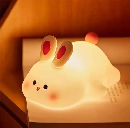 Cute Rabbit Desk Lamp Soft Night Light